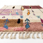 Plum Fields Boujaad rug — full rug on white studio background