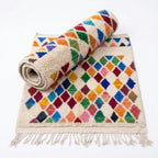 Prism Diamonds Azilal rug — wool pile texture close-up