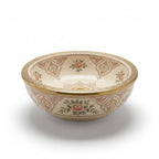 Rose Garden Brass Moroccan ceramic sink - side view