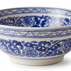 Royal Blue Medallion Moroccan ceramic sink - top view of medallion interior