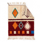 Ruby Horizon Azilal rug — wool pile texture close-up