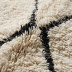Ruby Passage Moroccan Runner Rug - handwoven Berber wool detail