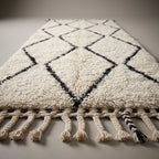 Ruby Passage Moroccan Runner Rug - handwoven Berber wool detail