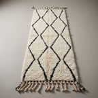 Ruby Passage Moroccan Runner Rug - handwoven Berber wool detail