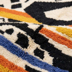Saffron Jazz Azilal rug — wool pile texture close-up