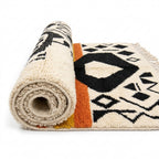 Saffron Jazz Azilal rug — wool pile texture close-up