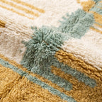 Sage & Ochre Mrirt rug — wool pile texture close-up