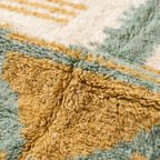 Sage & Ochre Mrirt rug — wool pile texture close-up