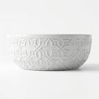 Sage Mandala Emboss Moroccan ceramic sink - white background view