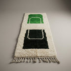 Sahara Stripe Moroccan Runner Rug - handwoven Berber wool
