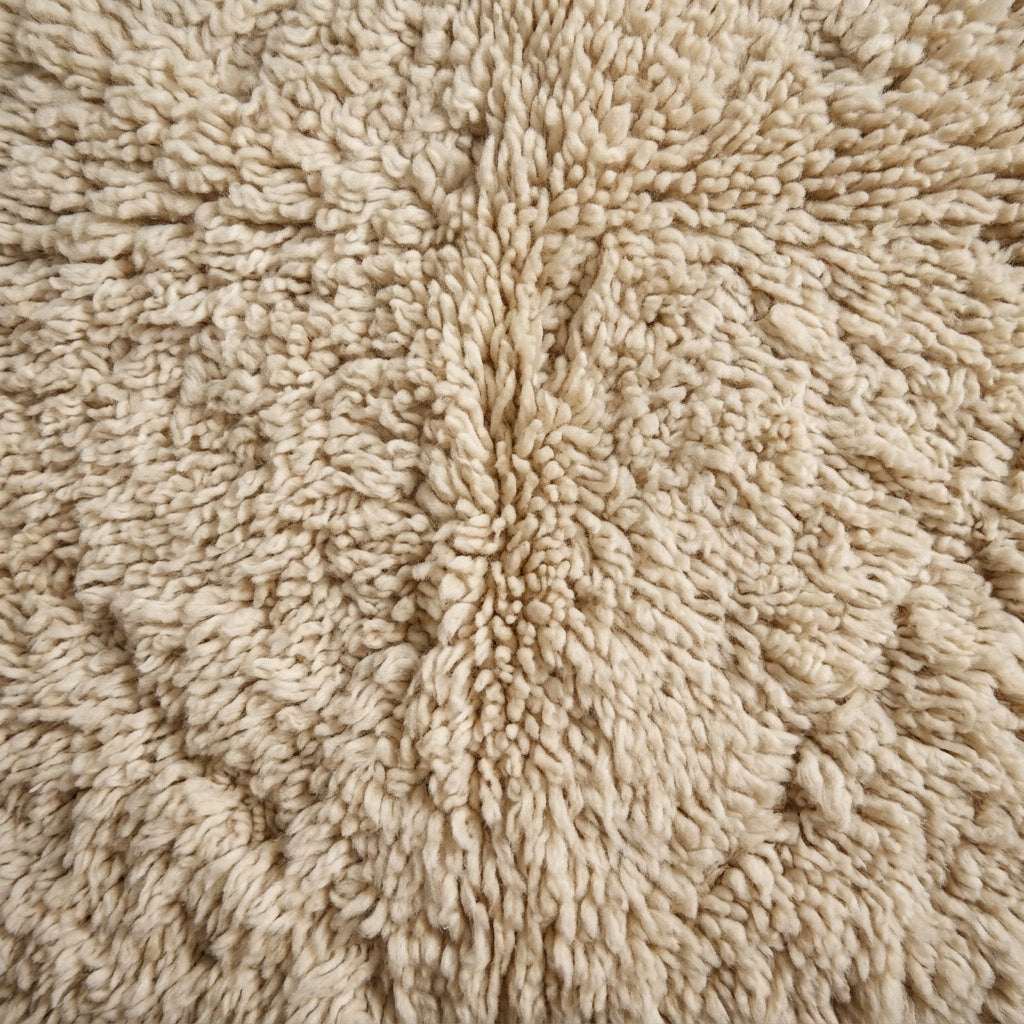 Sand Corridor Moroccan Runner Rug - handwoven Berber wool detail