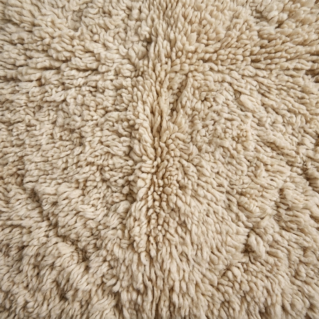 Sand Corridor Moroccan Runner Rug - handwoven Berber wool detail