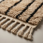 Slate Passage Moroccan Runner Rug - handwoven Berber wool