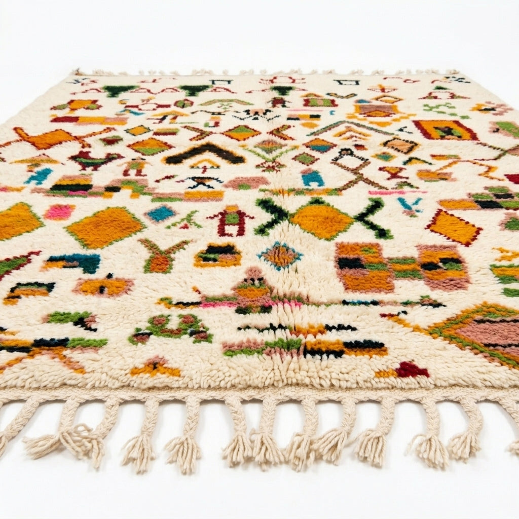 Spice Market Azilal rug — full rug on white studio background