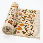Spice Market Azilal rug — hand-knotted fringe detail close-up