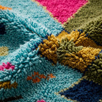 Spice Trail Moroccan Runner Rug - handwoven Berber wool detail