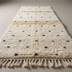 Sunset Corridor Moroccan Runner Rug - handwoven Berber wool detail