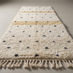Sunset Corridor Moroccan Runner Rug - handwoven Berber wool detail