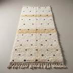 Sunset Corridor Moroccan Runner Rug - handwoven Berber wool detail