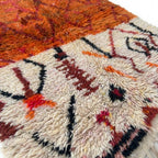 Terracotta Sky Azilal rug — wool pile texture close-up