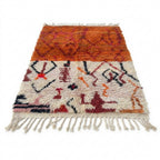 Terracotta Sky Azilal rug — full rug on white studio background