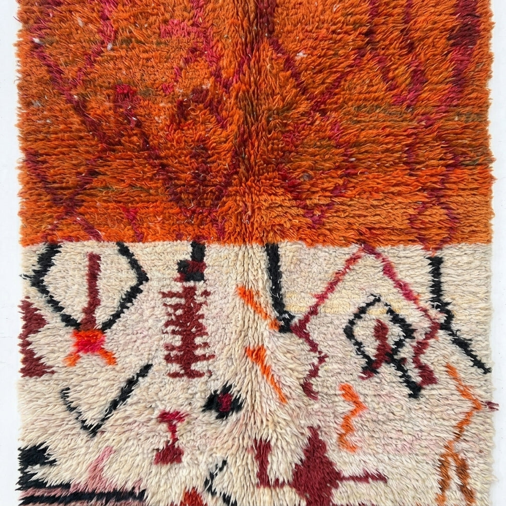 Terracotta Sky Azilal rug — full rug on white studio background