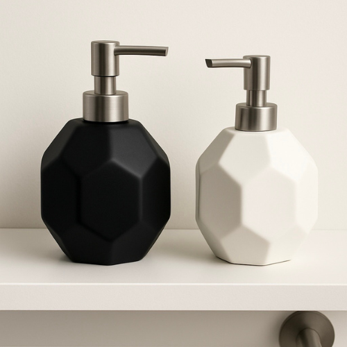 Ceramic Soap Dispenser – Refillable Pump Bottle