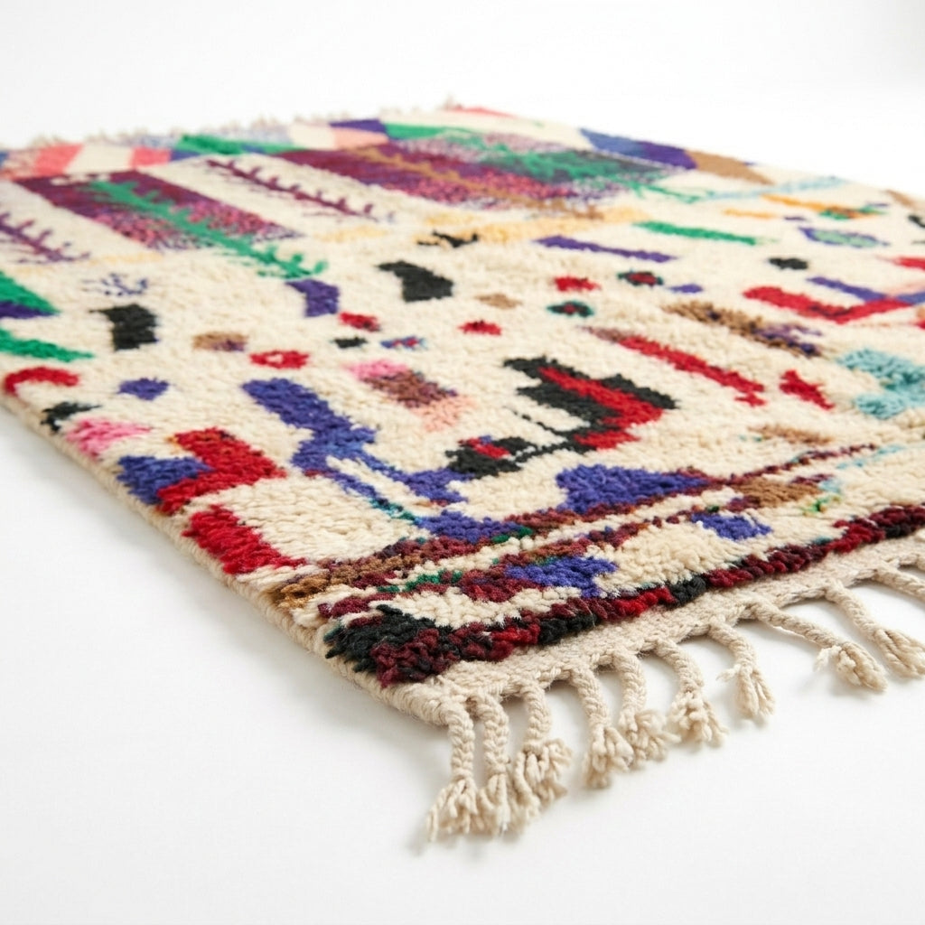 Tribal Canvas Azilal rug — wool pile texture close-up