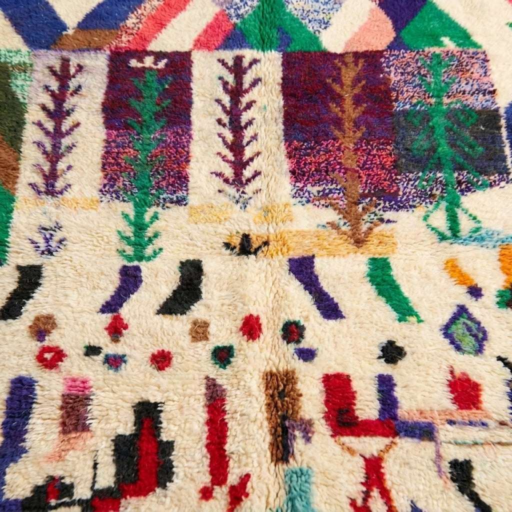 Tribal Canvas Azilal rug — wool pile texture close-up