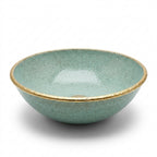 Turquoise Crackle Gold Moroccan ceramic sink - close-up of crackle glaze texture