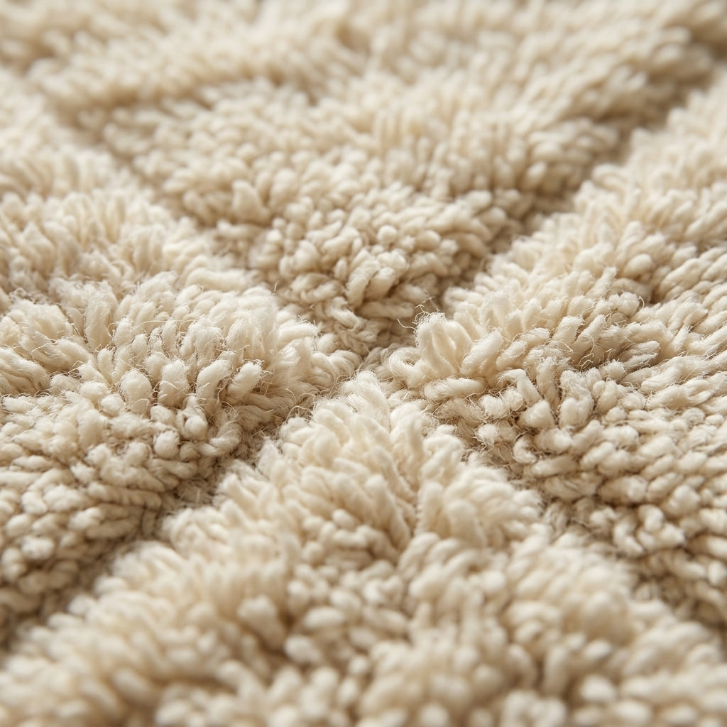 Twilight Path Moroccan Runner Rug - handwoven Berber wool detail