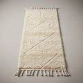 Twilight Path Moroccan Runner Rug - handwoven Berber wool detail