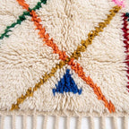 Whisper Lines Azilal rug — wool pile texture close-up