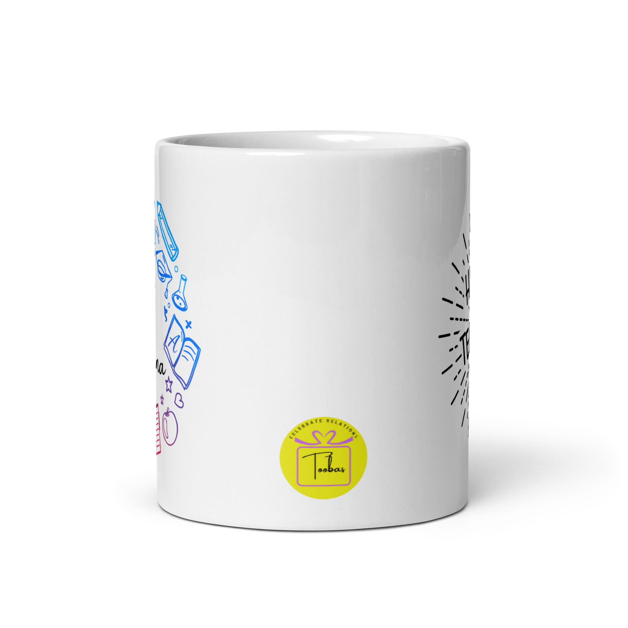 Teachers Name Mug White