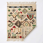 Wild Symbols Azilal rug — full rug on white studio background