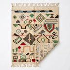 Wild Symbols Azilal rug — full rug on white studio background
