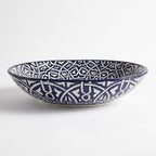 Zellige Knot Oval Moroccan ceramic sink - side view