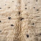 Zellige Path Moroccan Runner Rug - handwoven Berber wool detail