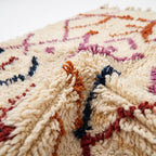 Zigzag Fiesta Azilal rug — wool pile texture close-up