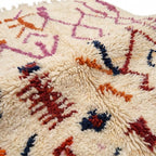 Zigzag Fiesta Azilal rug — wool pile texture close-up