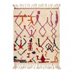 Zigzag Fiesta Azilal rug — full rug on white studio background